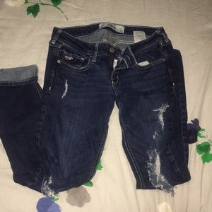 Very distressed hollister jeans
